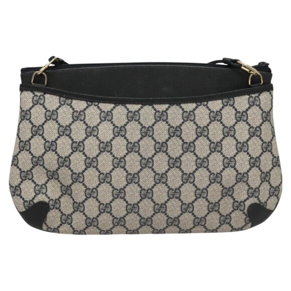 GUCCI GG Supreme Shoulder Bag PVC Navy Gold 39 02 026 Auth ep8170 - Picture 3 of 16